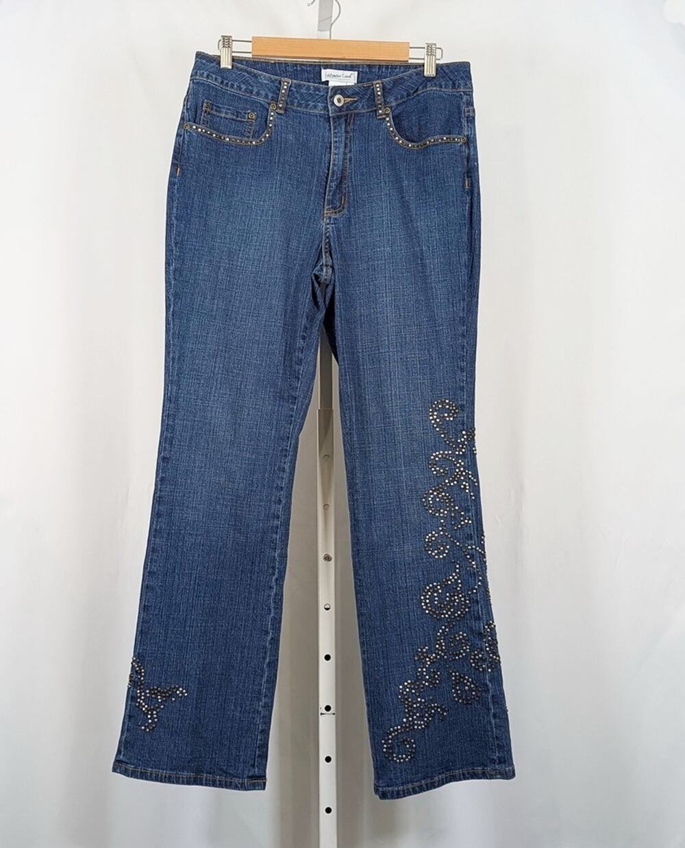 Coldwater Creek Bootcut Jeans Blue Embellished Bootcut Women's Size 12